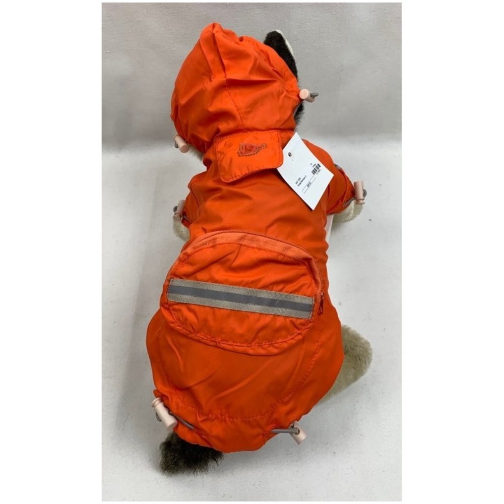 Dogo Orange Pocket Dog Raincoat in size XS, NWT